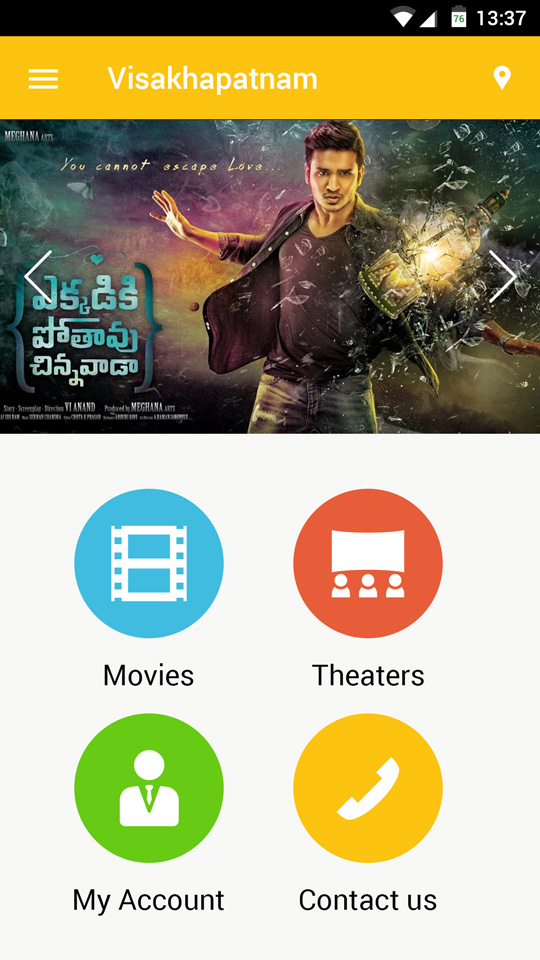 movie booking app design