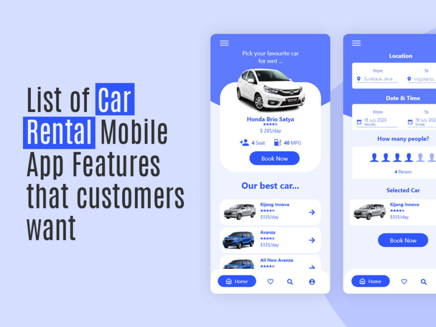 Car Rental App Development Company with Features Taxi Booking App