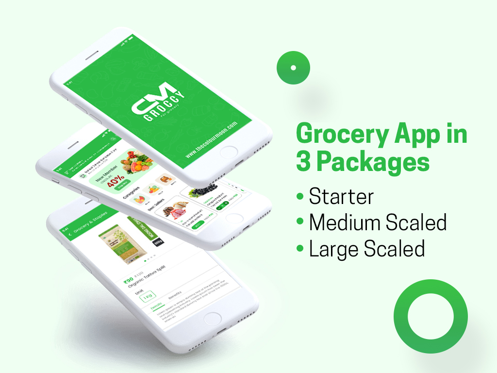 Grocery app cost in india